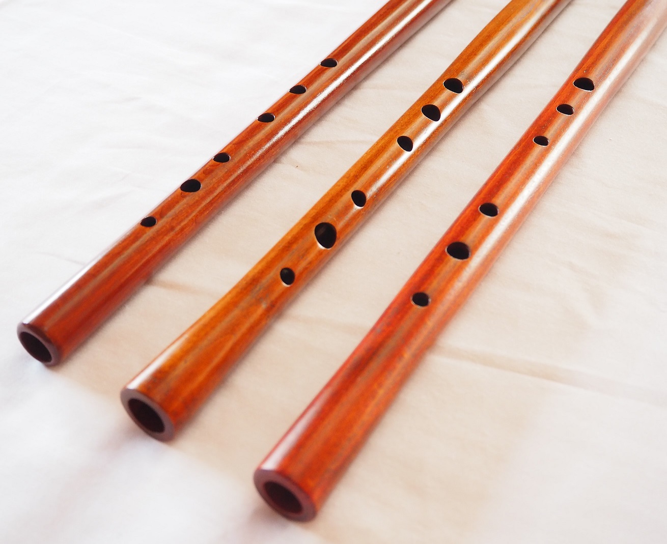 オリジナル横笛(木製)G・F管 指孔 オリジナル横笛(木製) G・F管 Original Wood Flute
