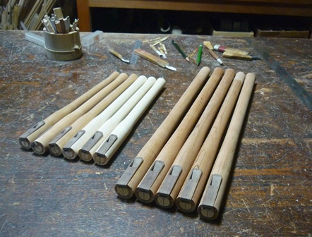 ウッドホイッスル製作中　　  Wooden Whistle　In production  ～歌口プレートのはめ込み～