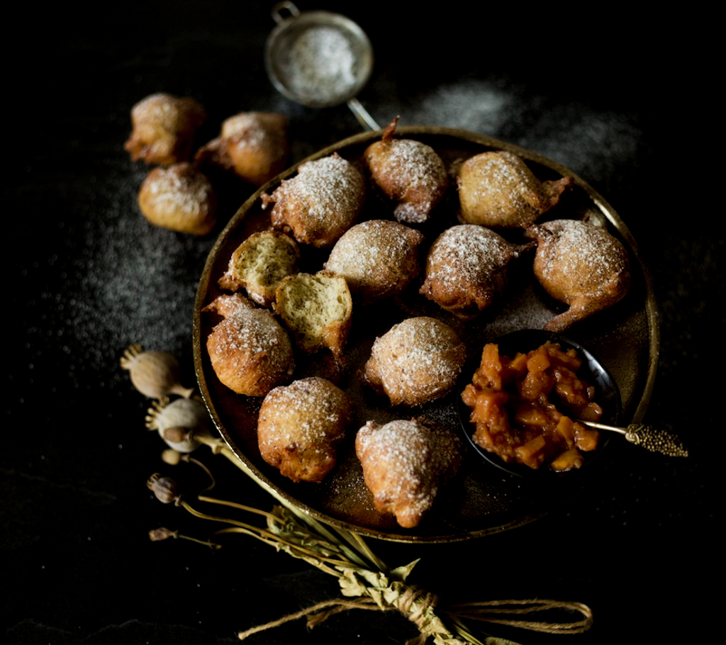 Gebackene Mäuse mit Mohn & Quittenchutney