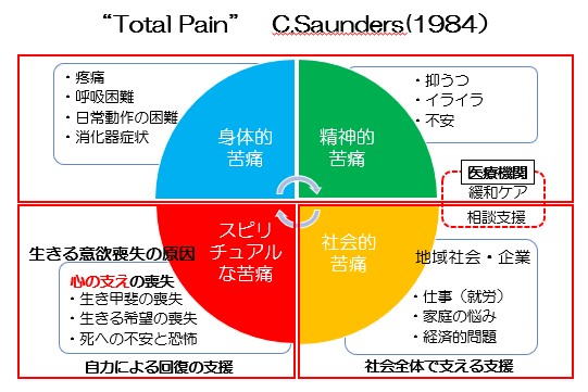 C.SaundersのTotal Painの図