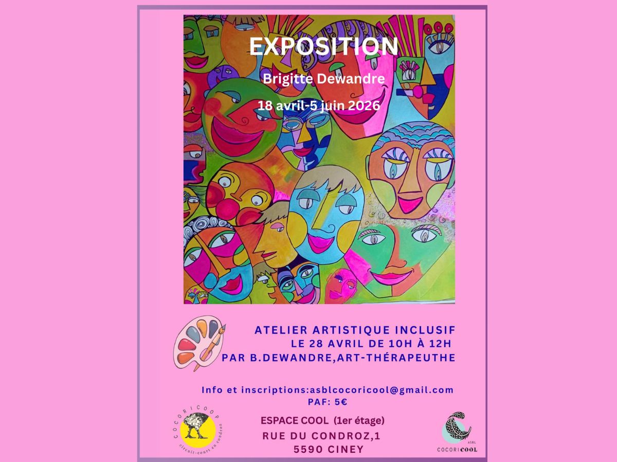 Expo et atelier inclusif avec Brigitte