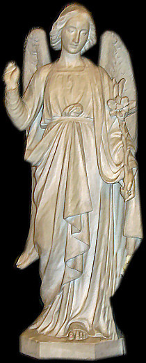 Statue de Saint Gabriel. Chapelle Saint Gabriel Lourdes