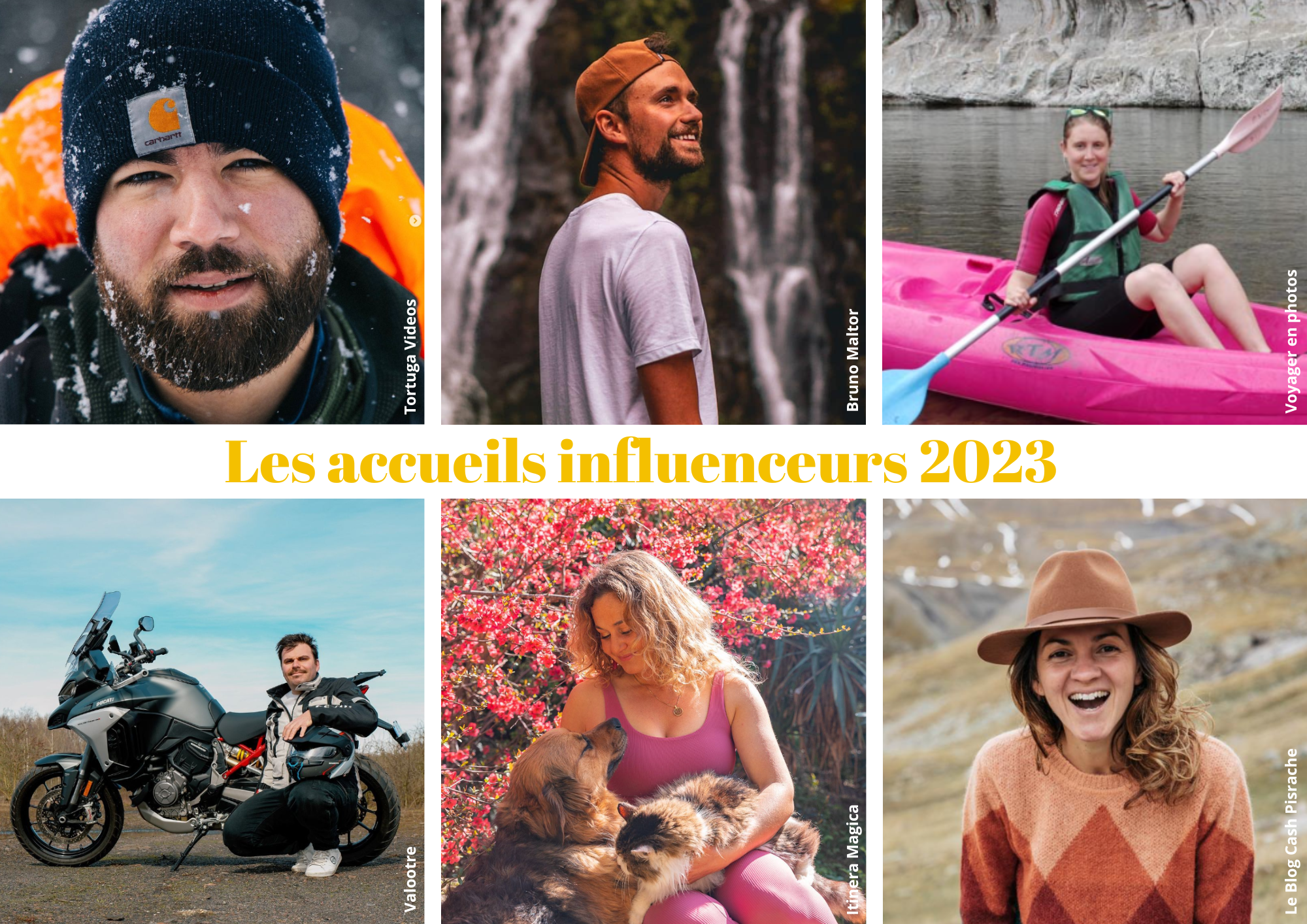 Les accueils influenceurs prévus en 2023