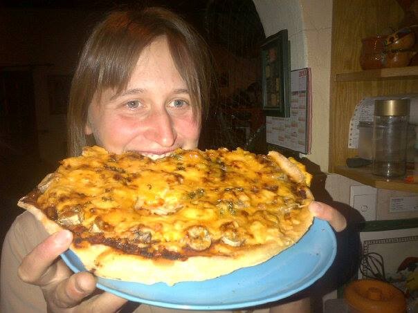 Pizza-Saturday! I'm loving it... :D