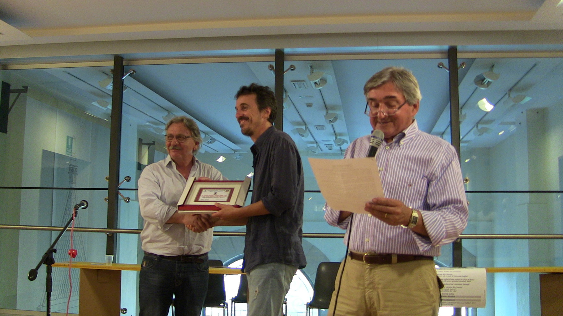 Premiazione Fabio Bonvicini 1° Premio Cantastorie e Grande Guerra