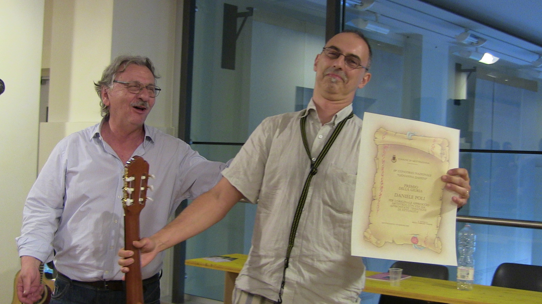 Premiazione Daniele Poli Premio della Giuria