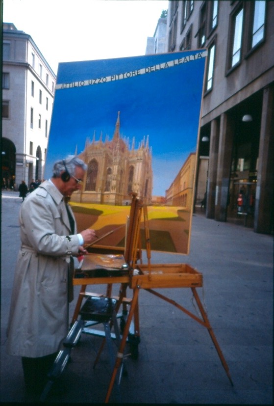 Pittore Piazza Duomo 1991