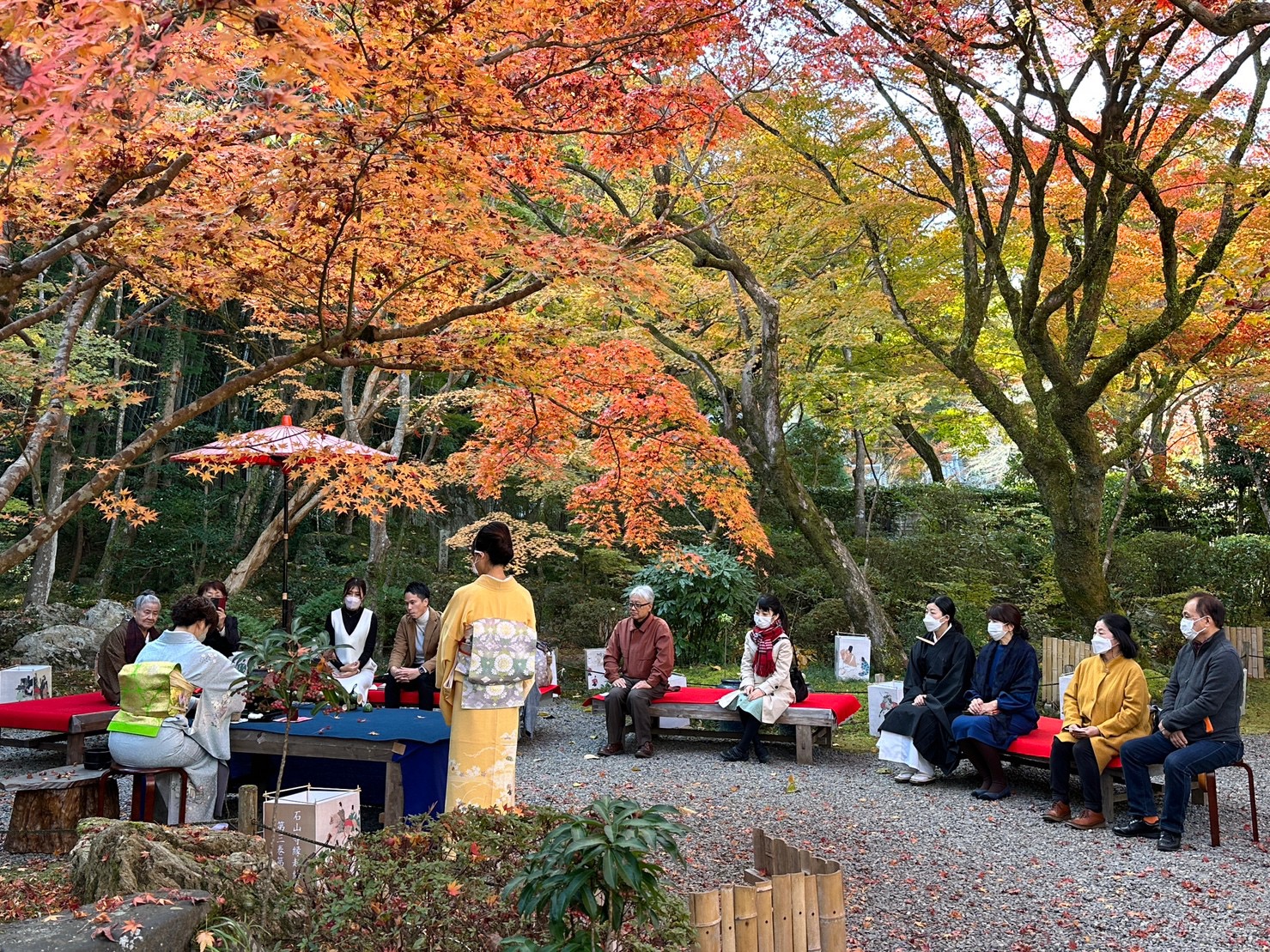 石山寺紅葉の茶会
