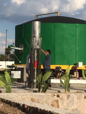 Planta pilar para ensayos de producción de biogás con NOPAL
