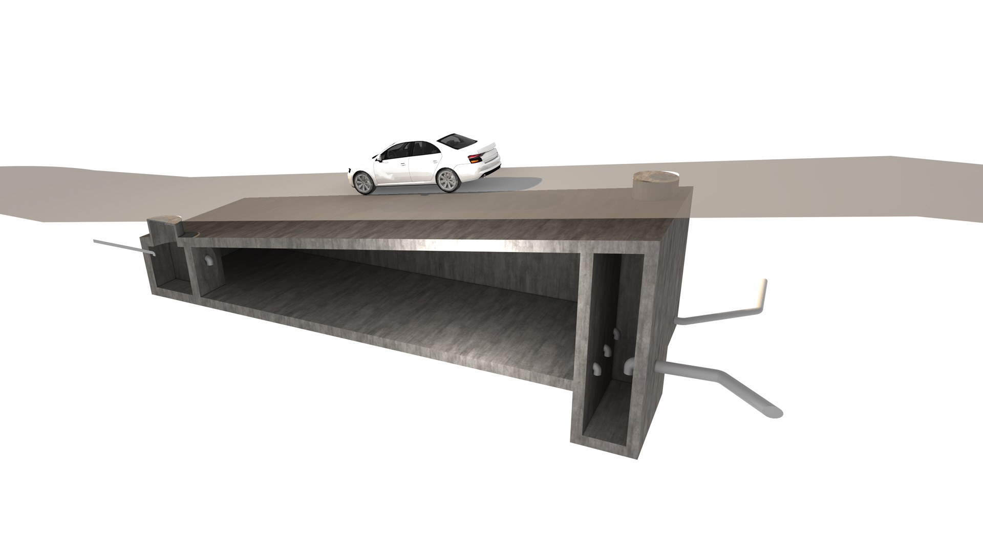 Praxisbeispiel: Retentionsbecken unter Tiefgaragenrampe 