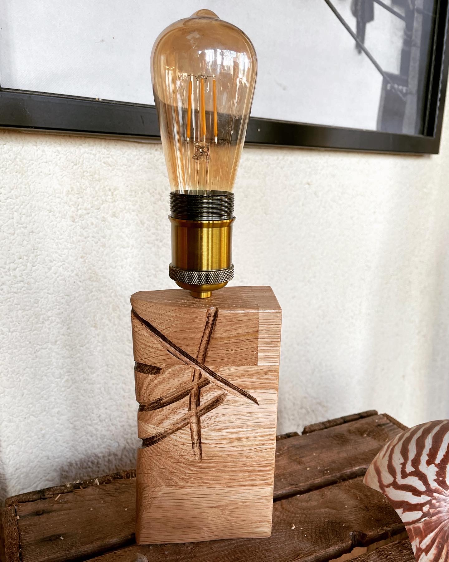 Lampe artistique artisanale