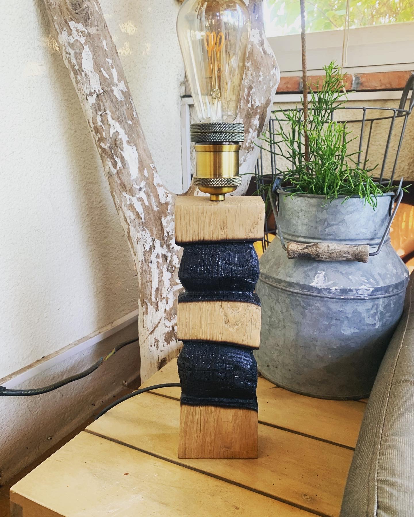 Lampe artistique artisanale