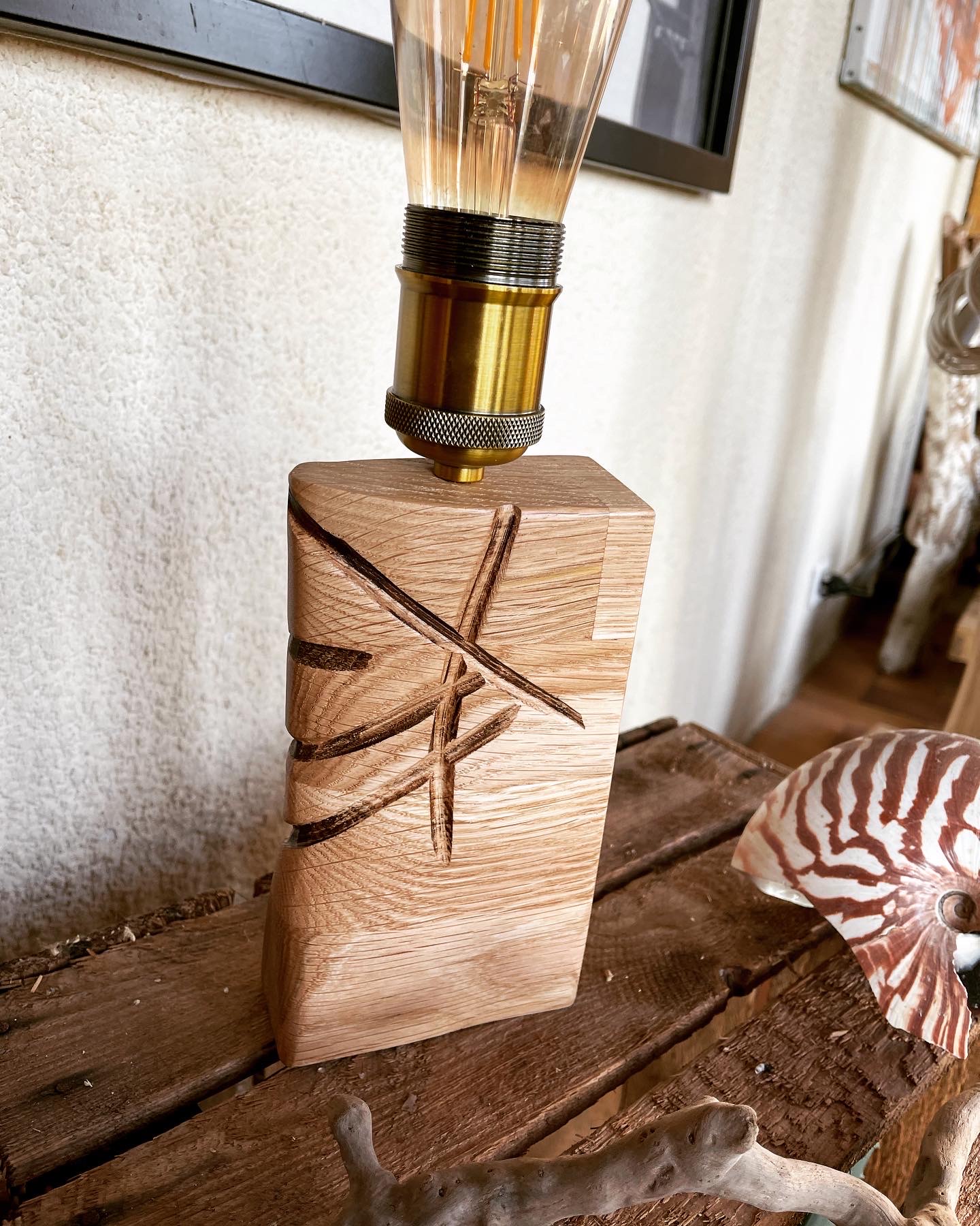 Lampe artistique artisanale