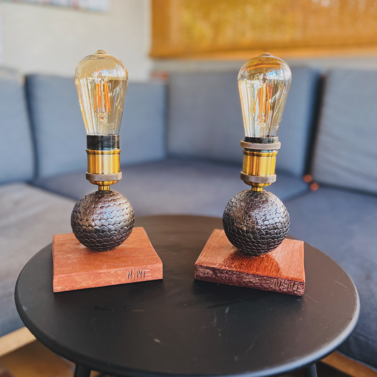 Lampe industrielle artisanale