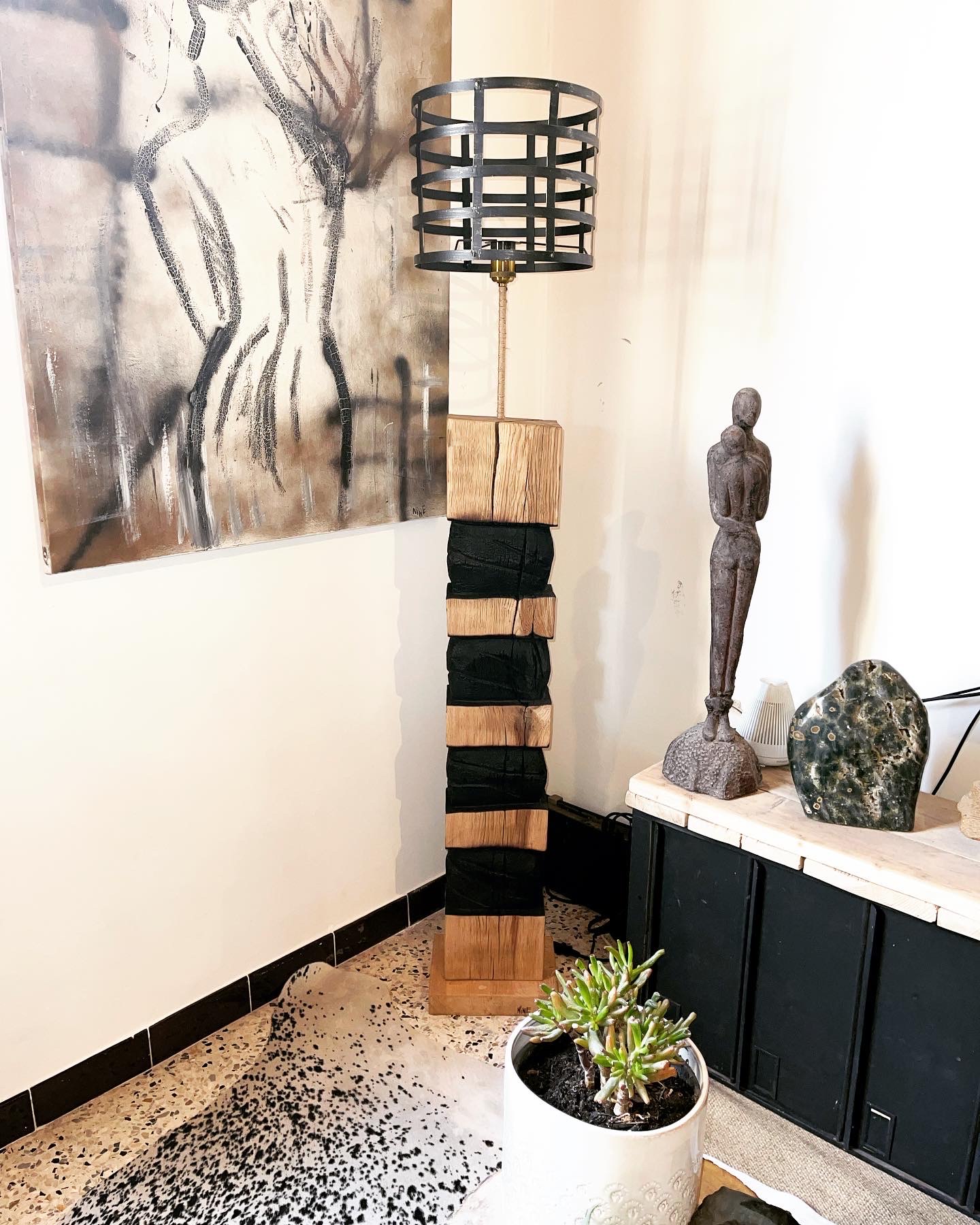 Lampe artistique artisanale