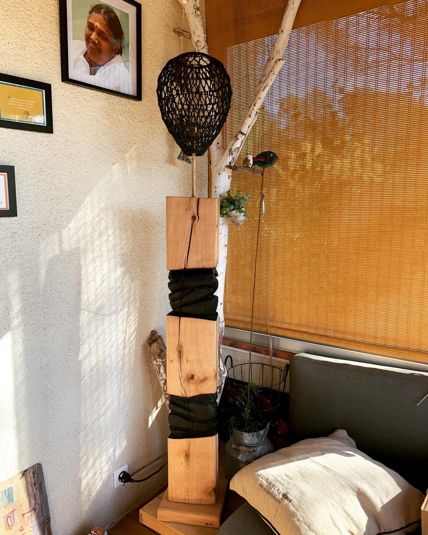Lampe artisanale artistique