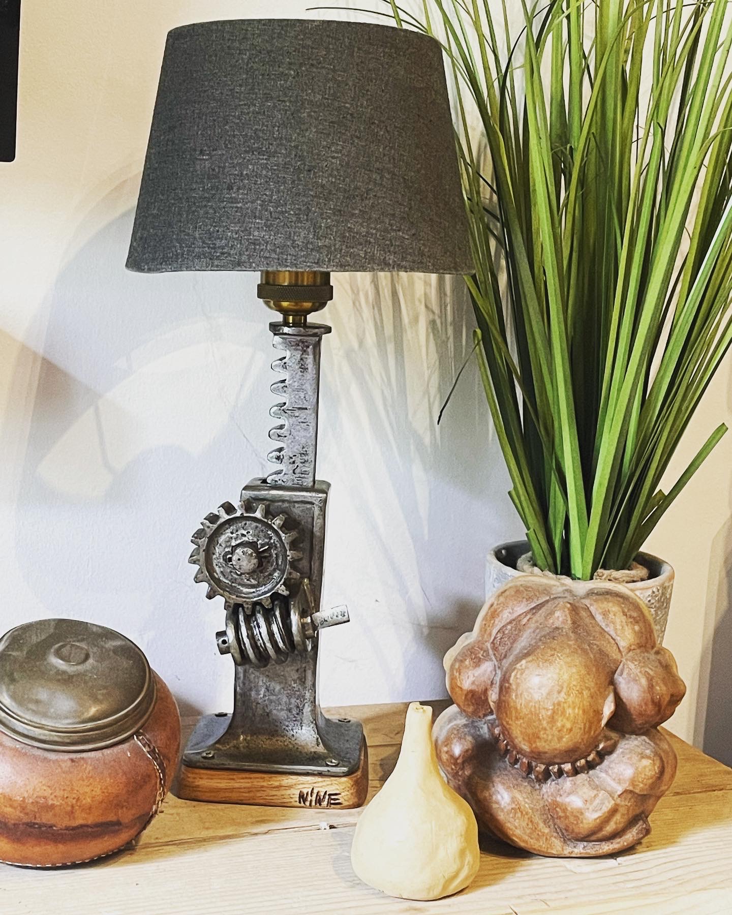 Lampe industrielle artisanale