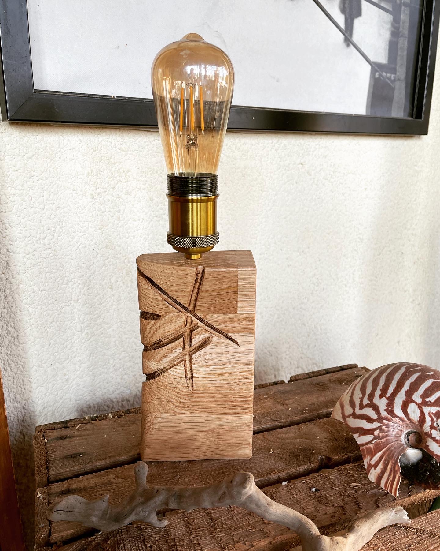 Lampe artistique artisanale