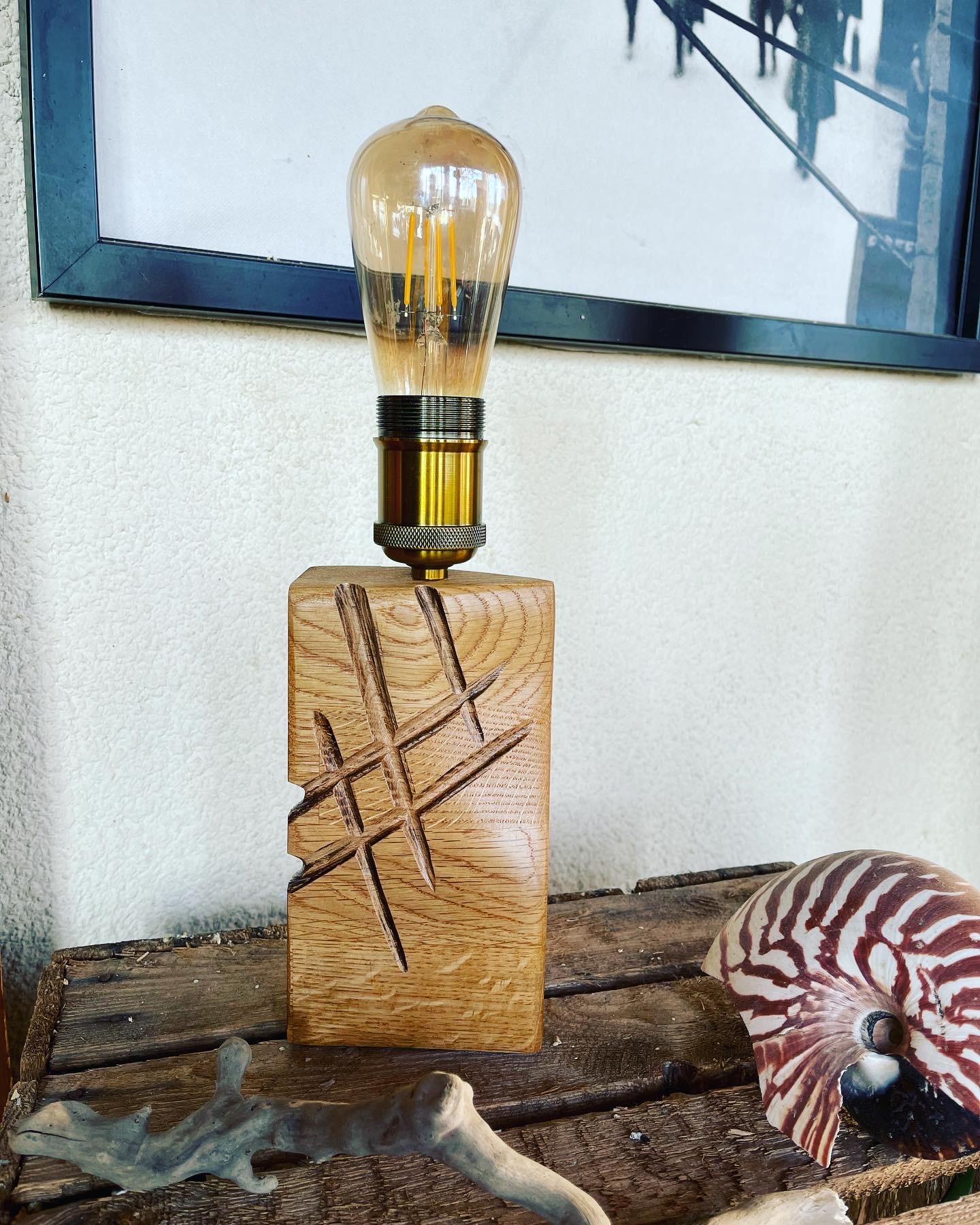 Lampe artistique artisanale
