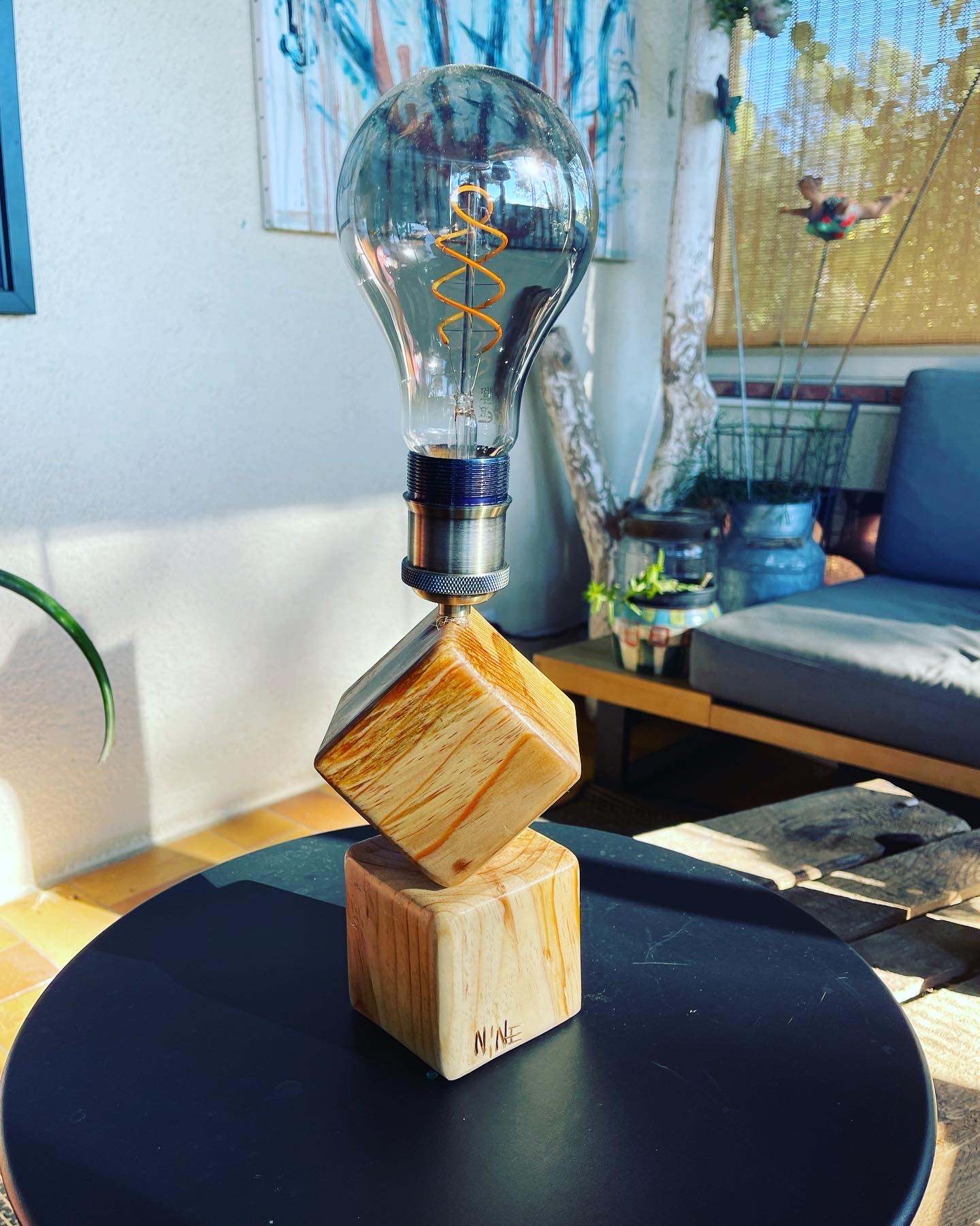 Lampe artisanale artistique