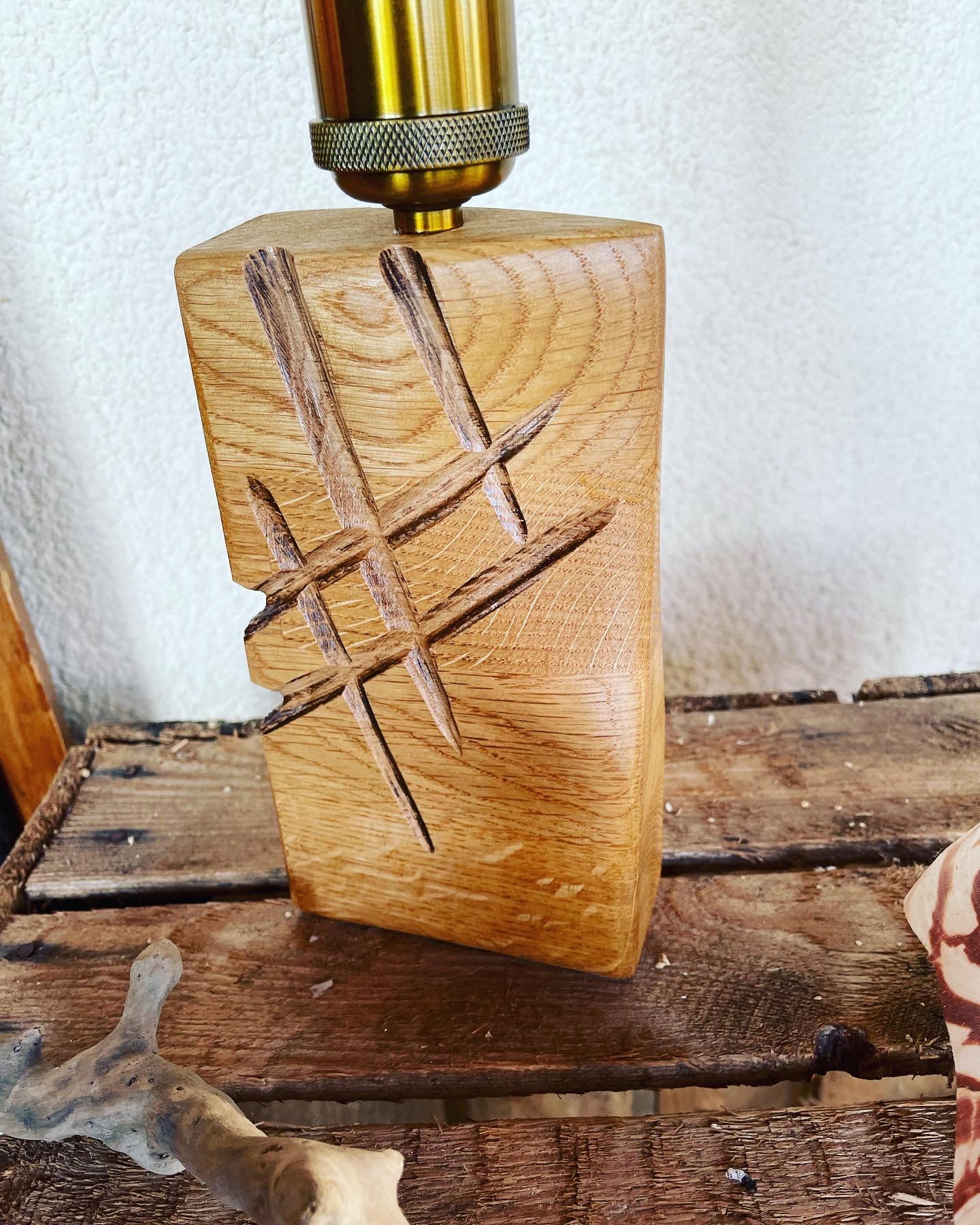 Lampe artistique artisanale