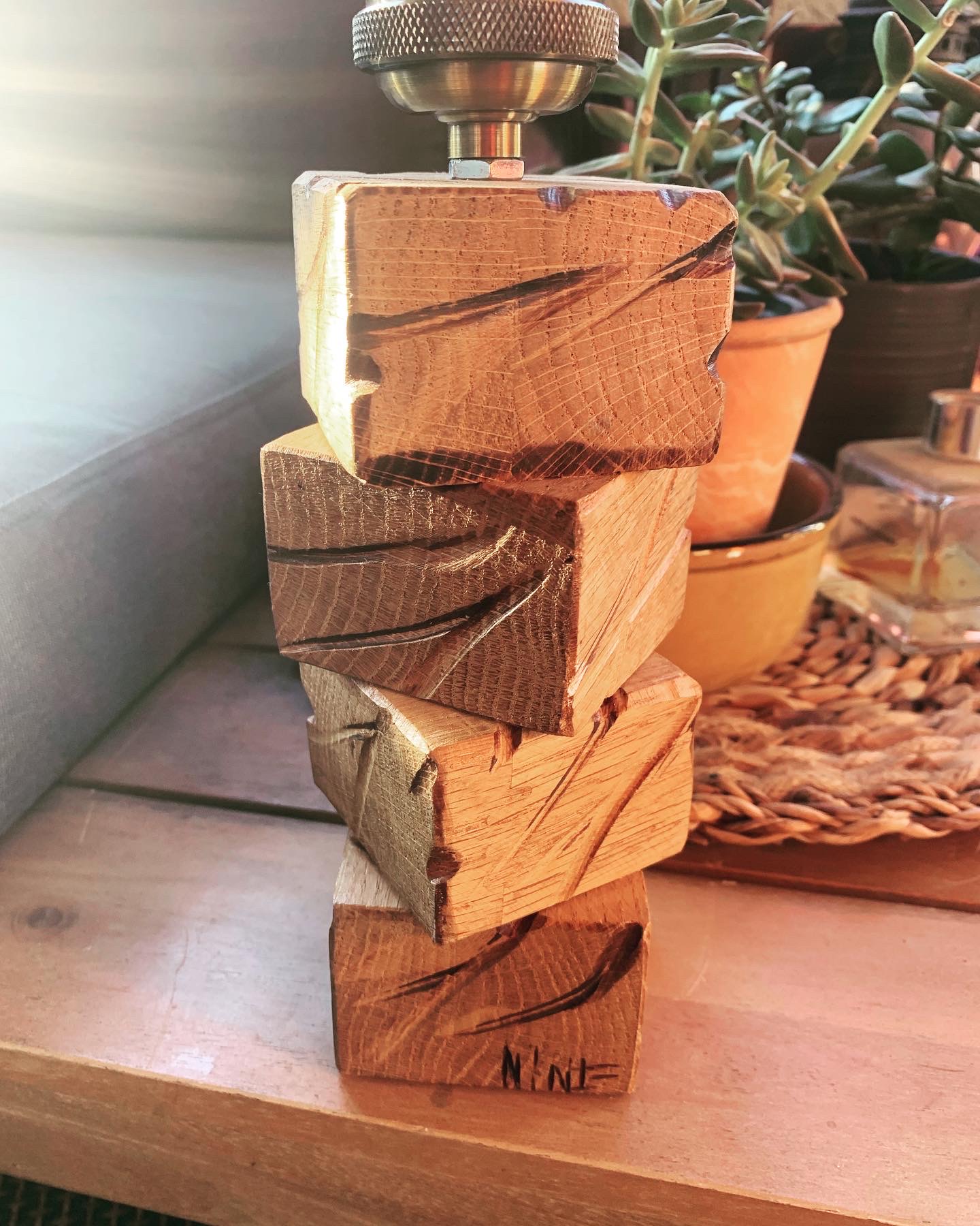 Lampe artistique artisanale