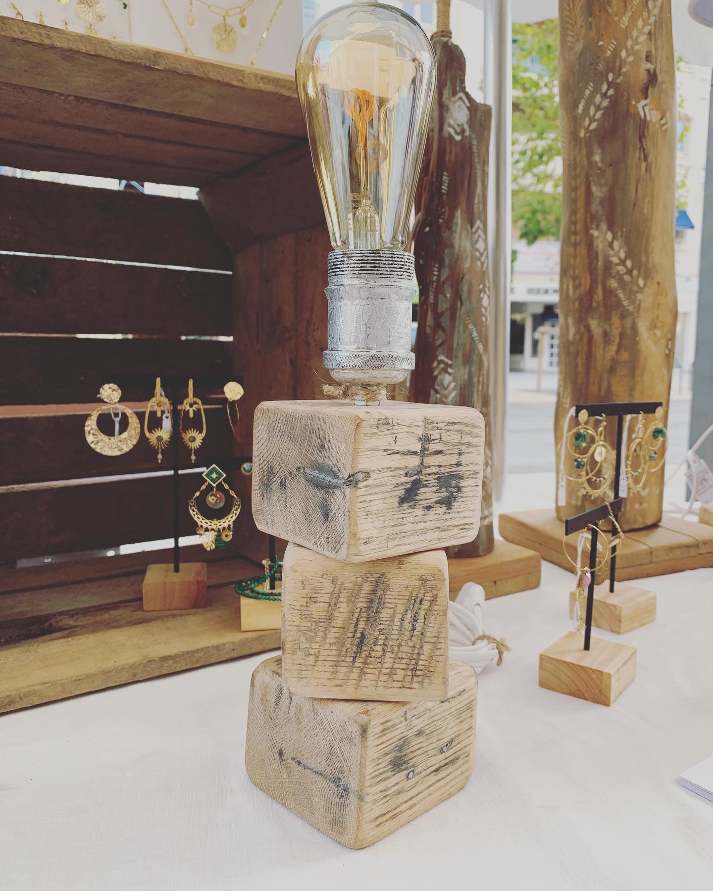 Lampe artistique artisanale