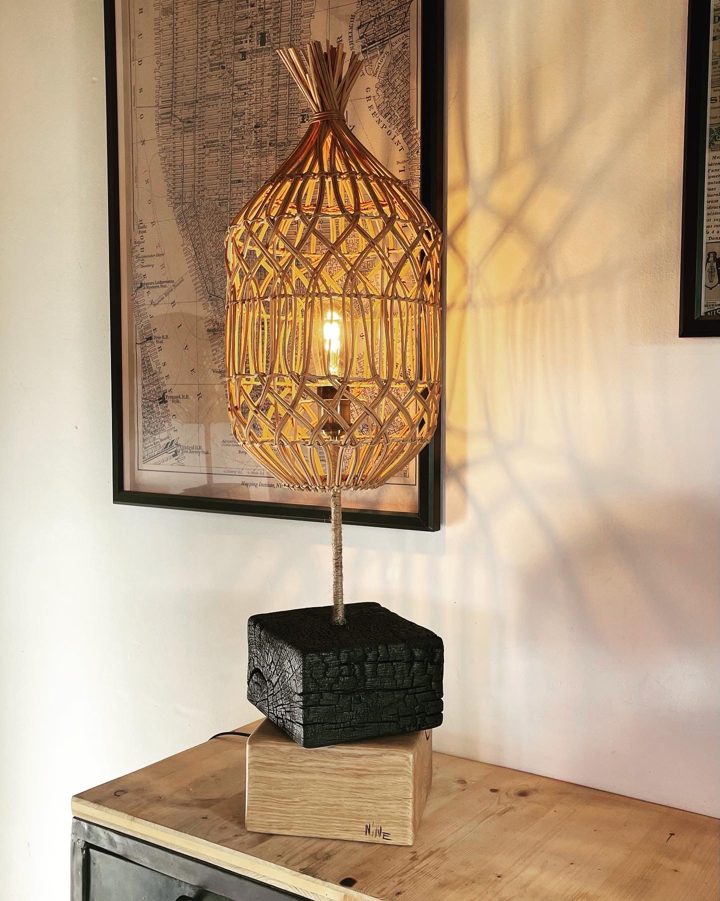 Lampe artistique artisanale