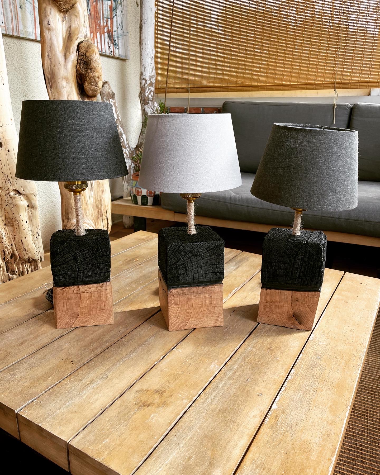 Lampe artistique artisanale