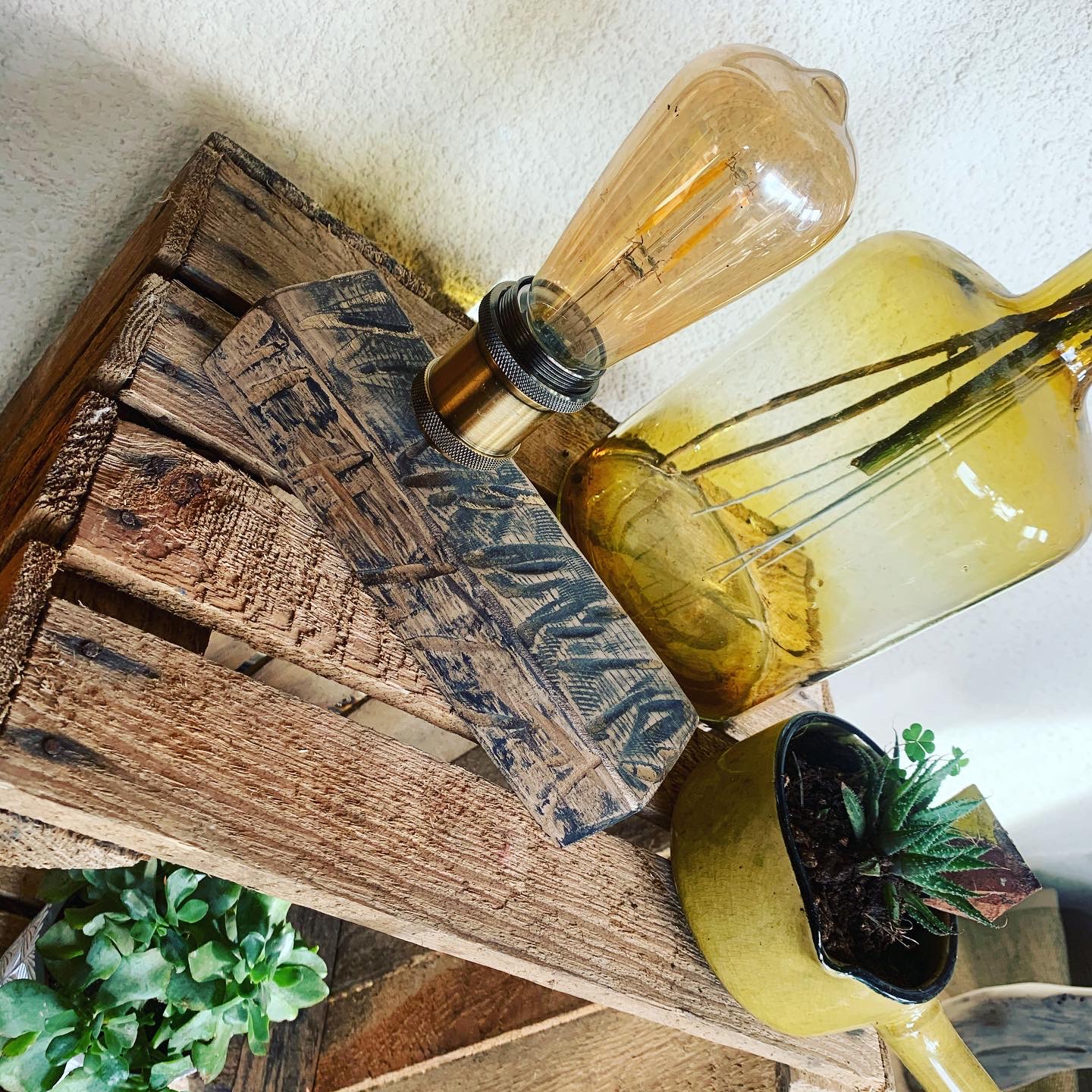 Lampe artistique artisanale