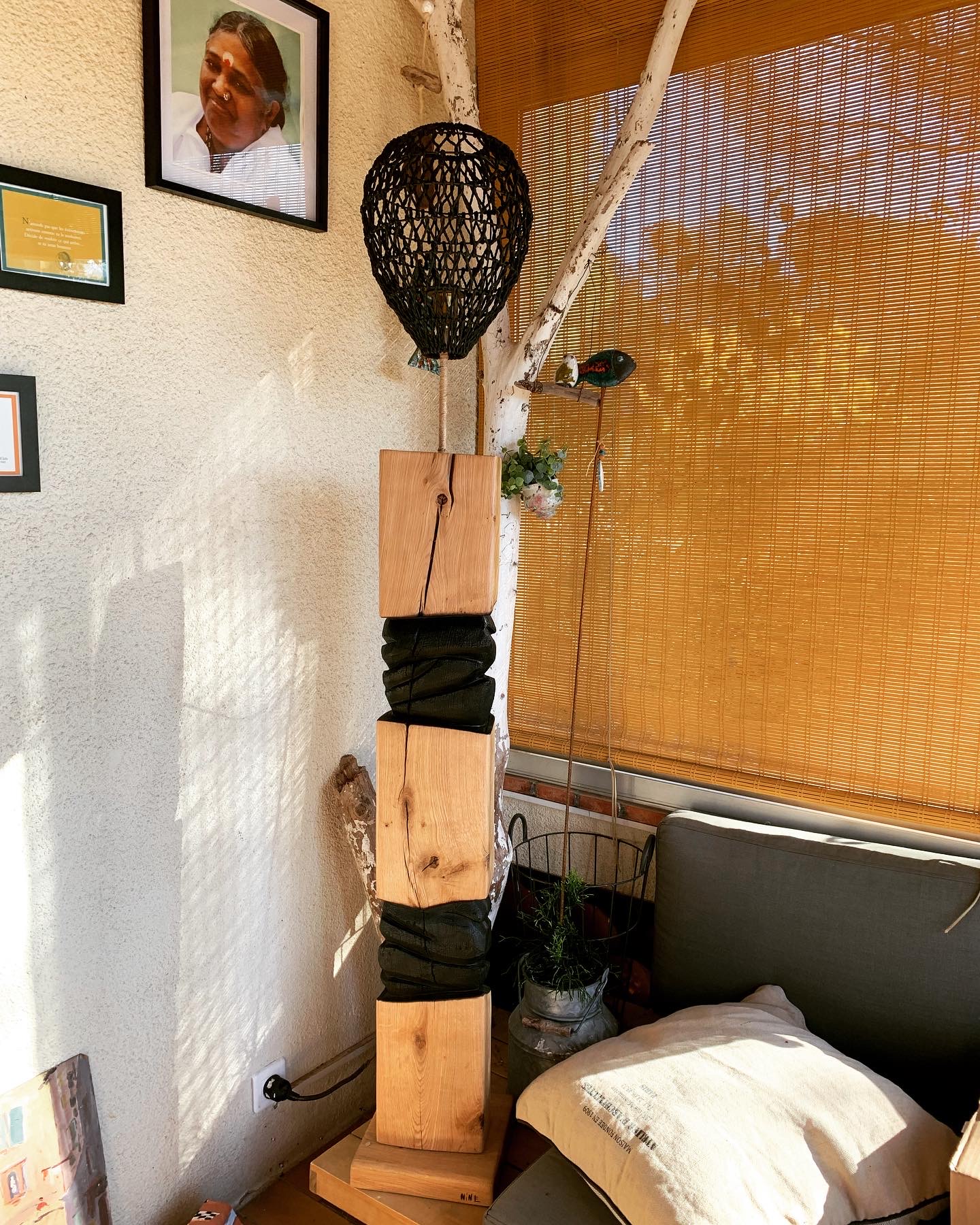 Lampe artisanale artistique