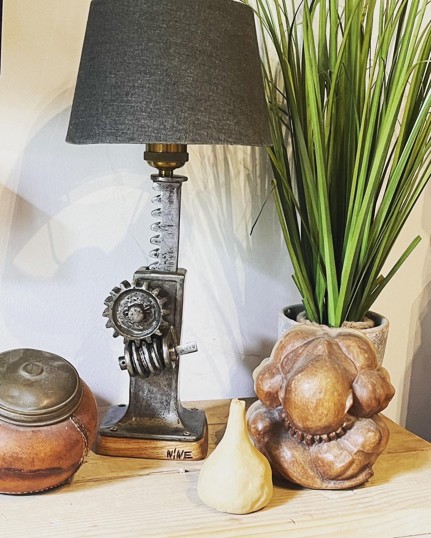 Lampe industrielle artisanale