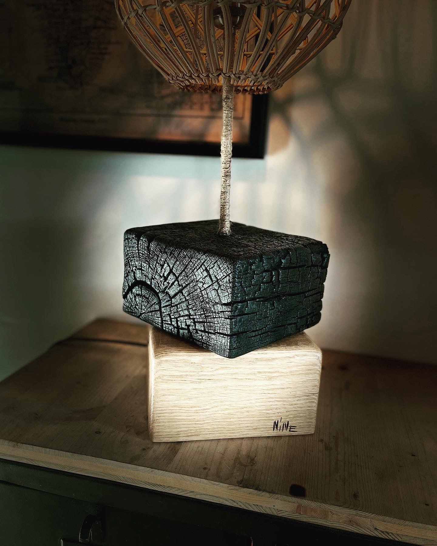 Lampe artistique artisanale