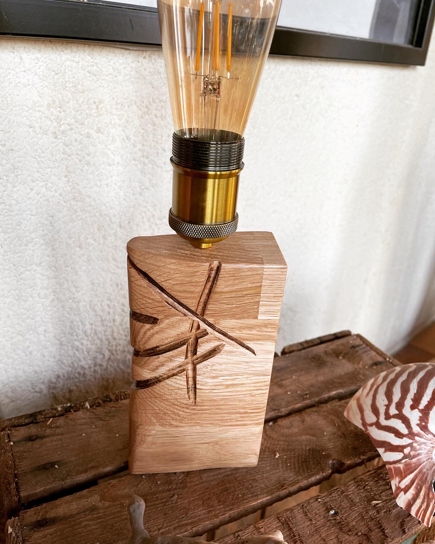 Lampe artistique artisanale