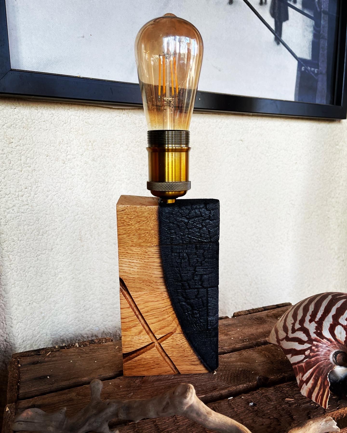 Lampe artistique artisanale