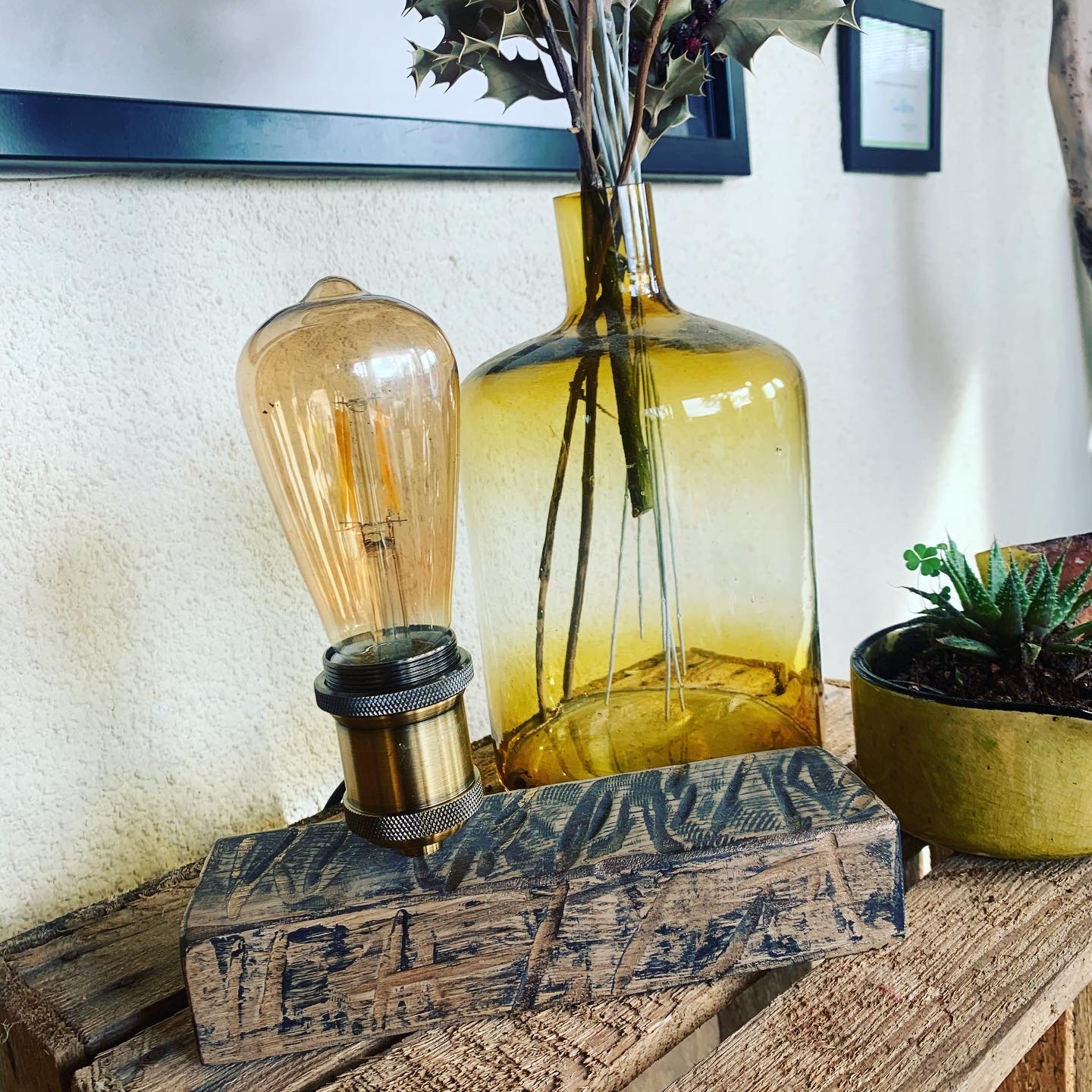 Lampe artistique artisanale
