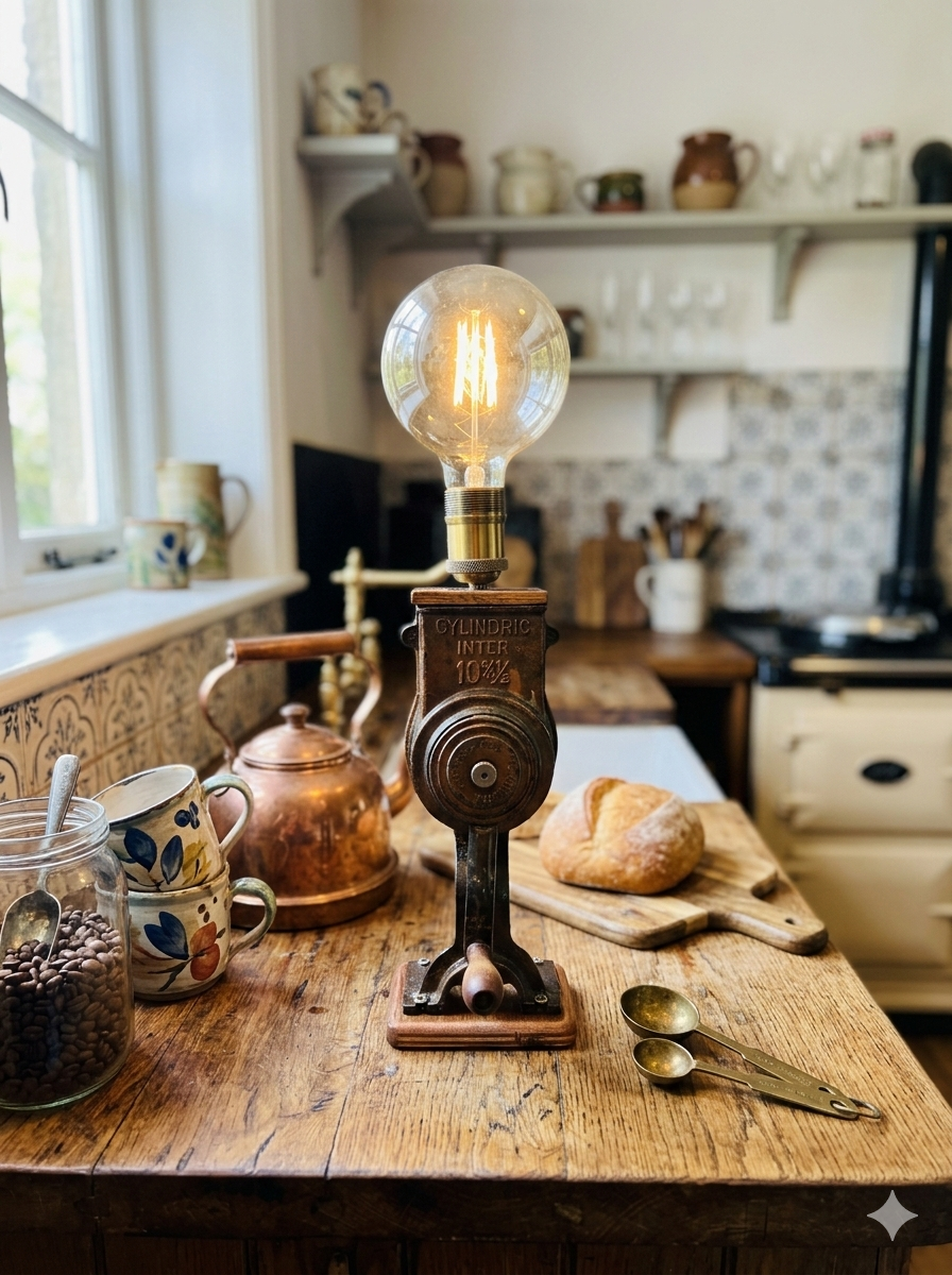 Lampe industrielle artisanale