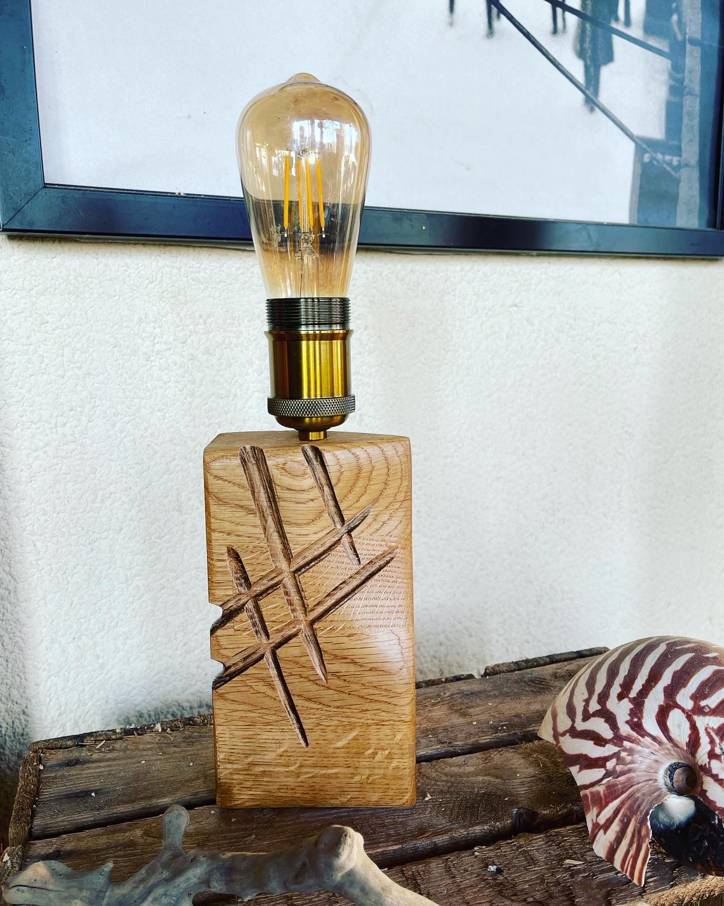 Lampe artistique artisanale