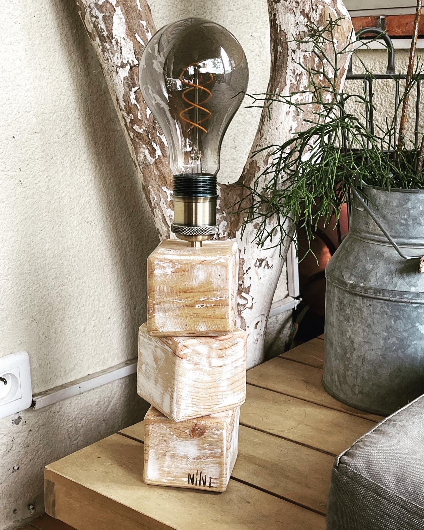 Lampe artistique artisanale