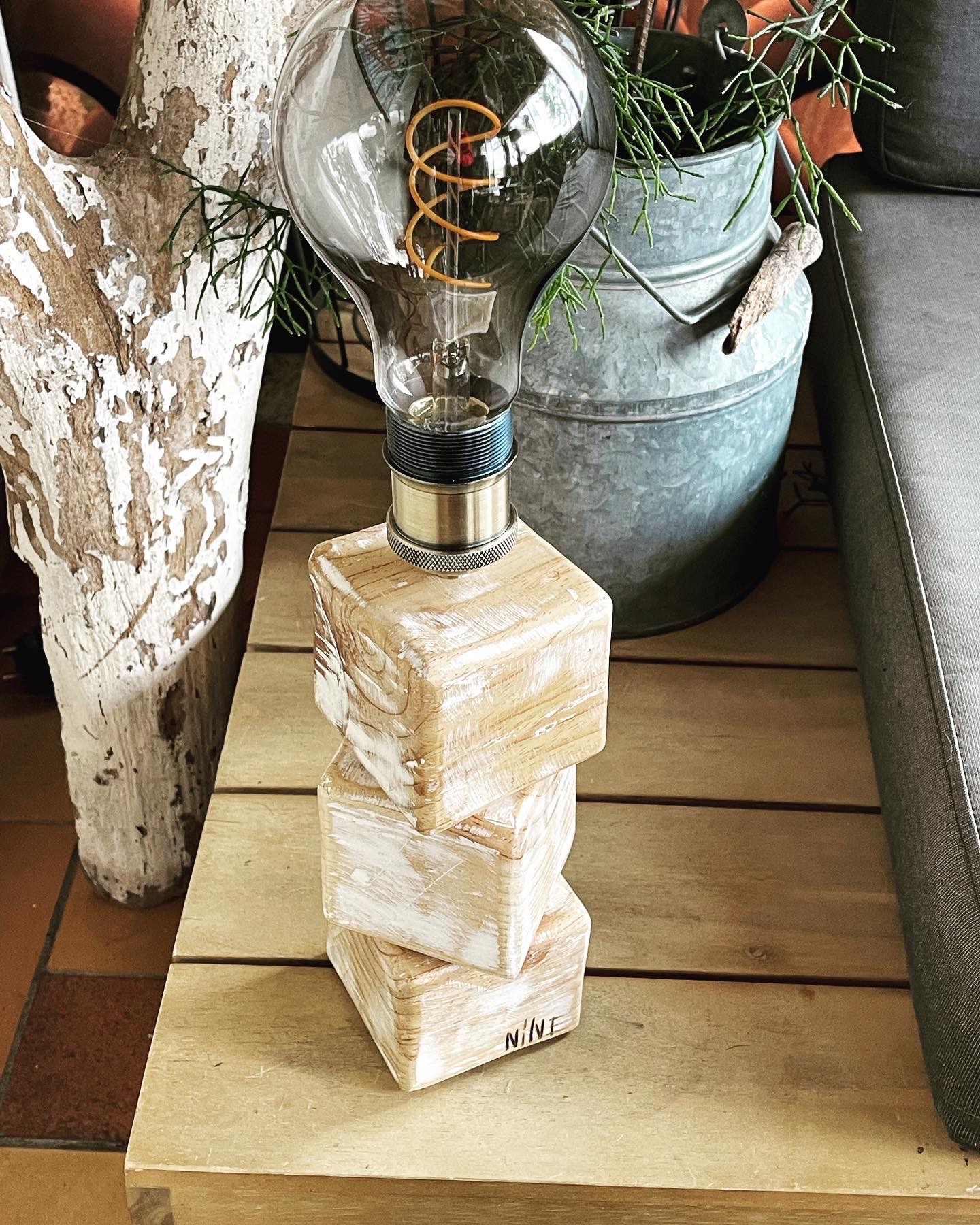 Lampe artistique artisanale