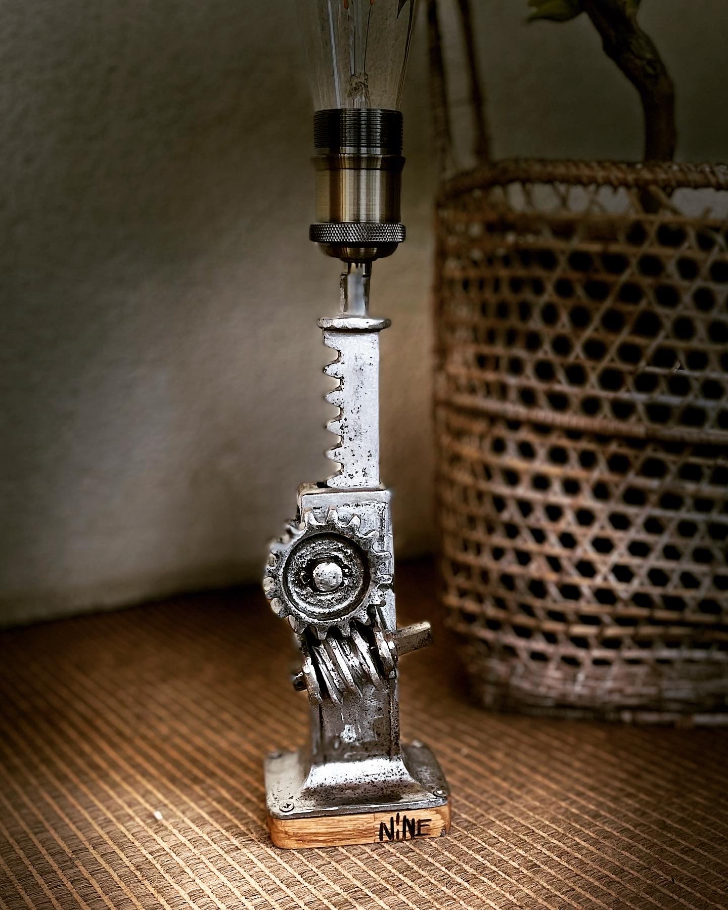 Lampe industrielle artisanale