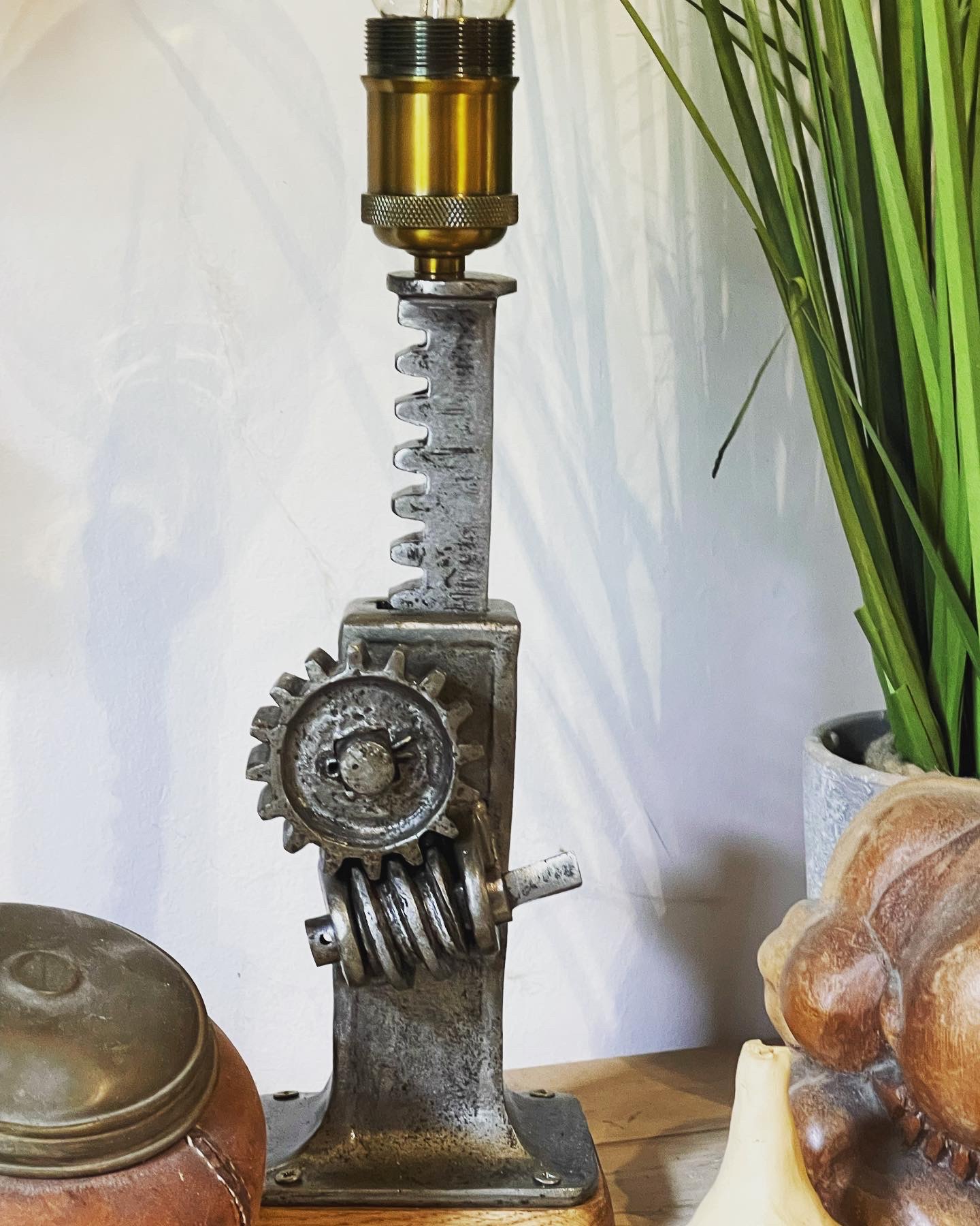 Lampe industrielle artisanale