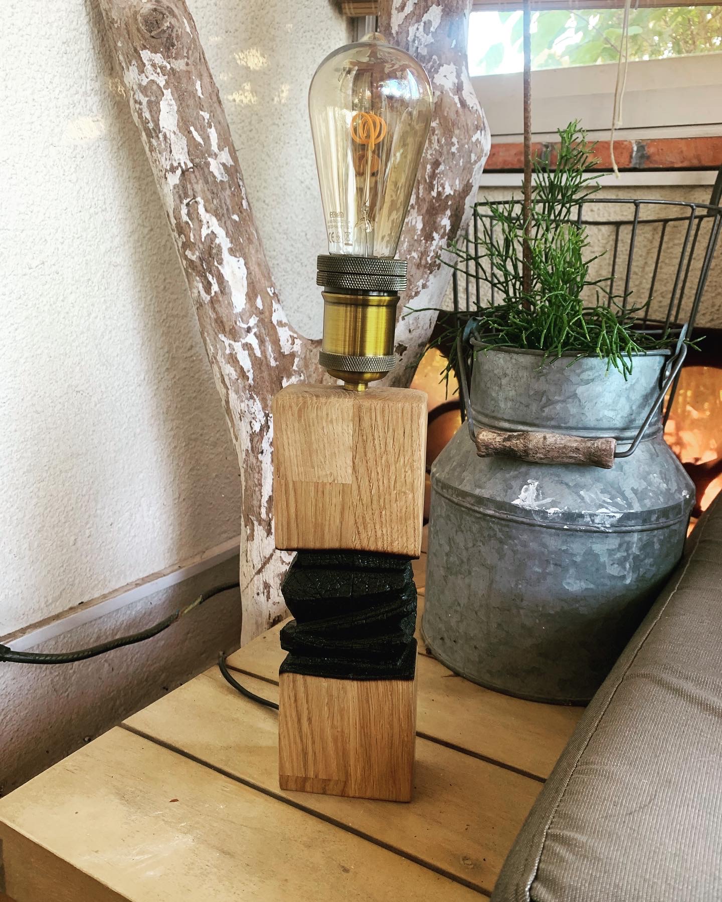 Lampe artistique artisanale