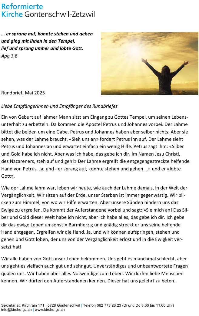 Rundbrief Herbst 2025