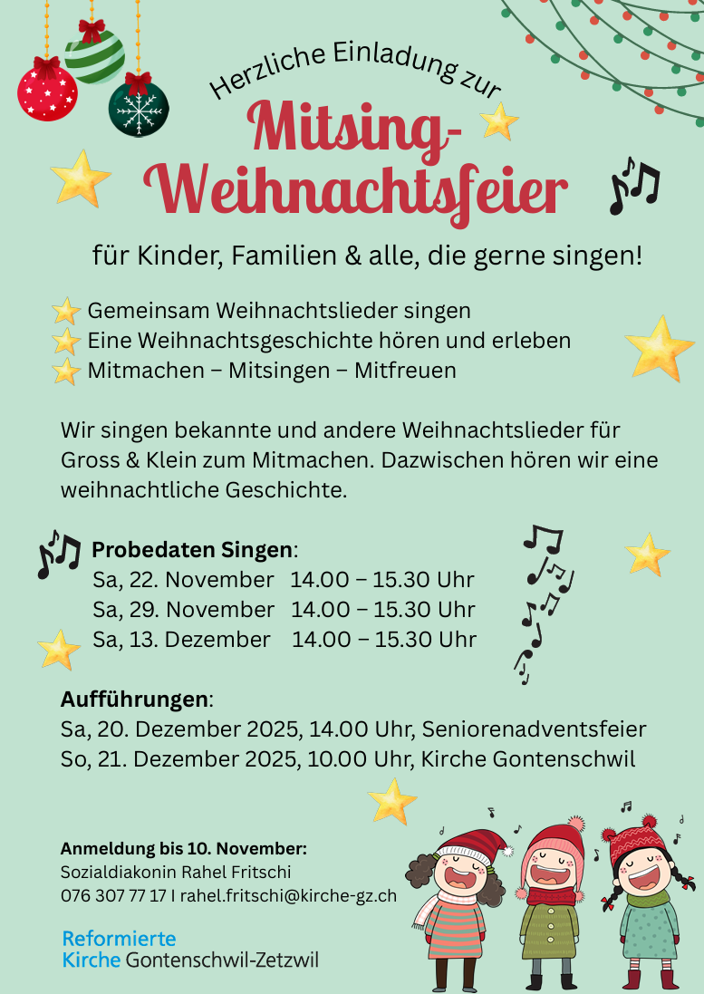 Mitsing Weihnachtsfeier am 20. & 21. Dezember 2025