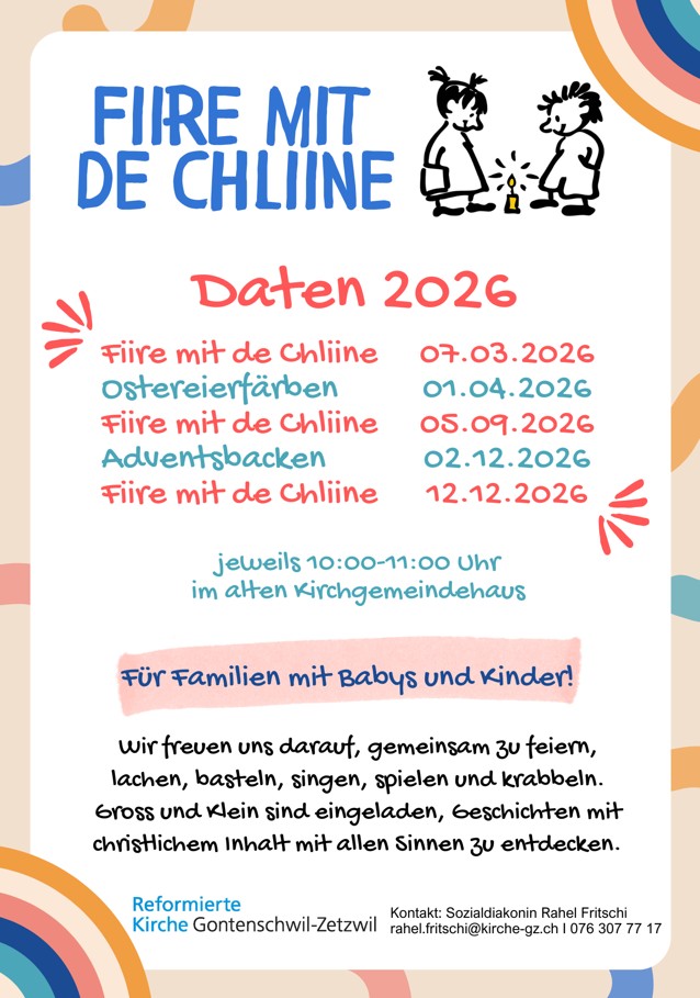 Fiire mit de Chline Programm 2026