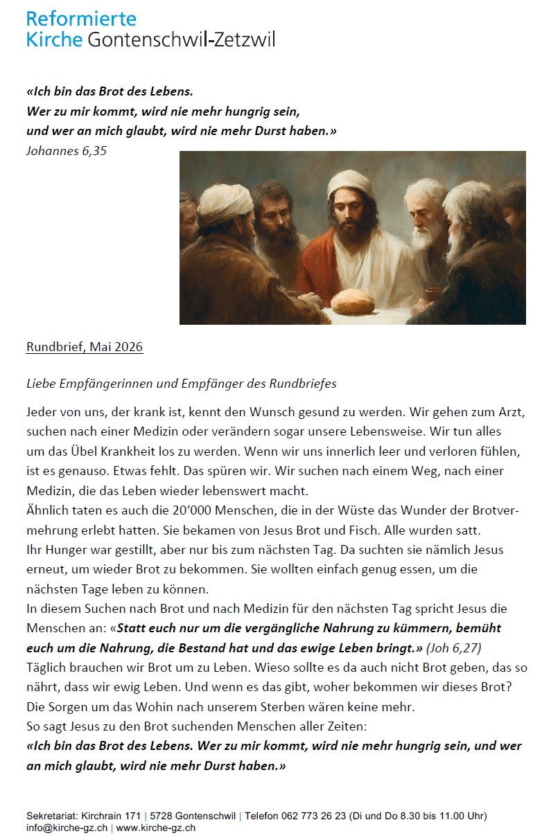 Rundbrief Mai 2026