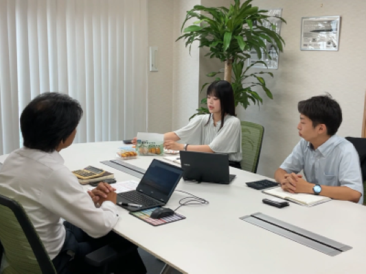 商談│サンプルは調理してお客様にも試食してもらいます