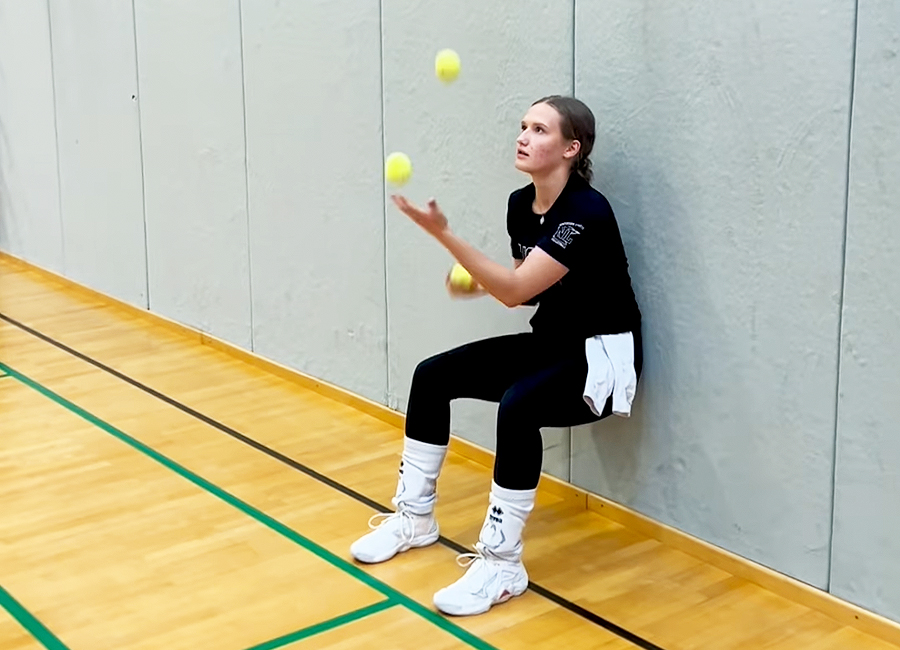 Effektives Aufwärmtraining für die Libero-Position beim VBC Höchst