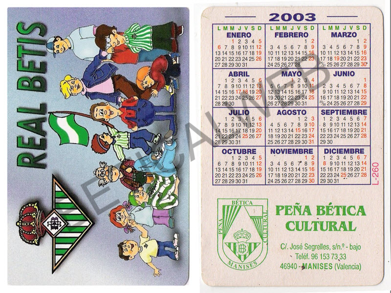 2003 / Peña Bética Cultural MANISES (Manises - Valencia)